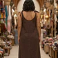 Vestido de Lino con Tirantes y Detalle Floral - thumbnail 8