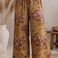 Conjunto (SET Co-ord) de Seda Estampado Kimono y Pantalón Ancho  - Miniatura 7
