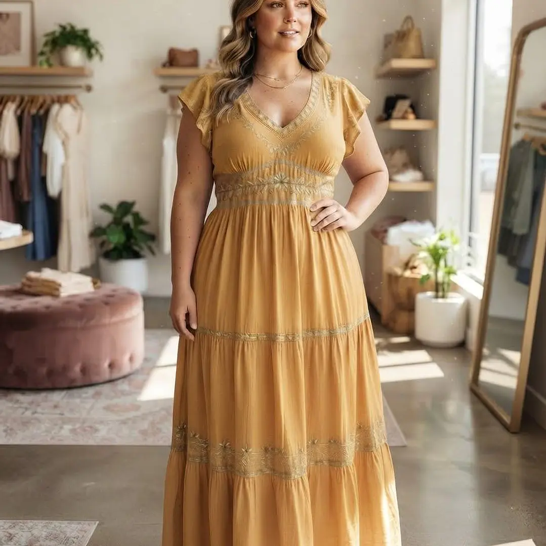 Vestido Lurex de Fiesta y Verano con Escote Trasero 3