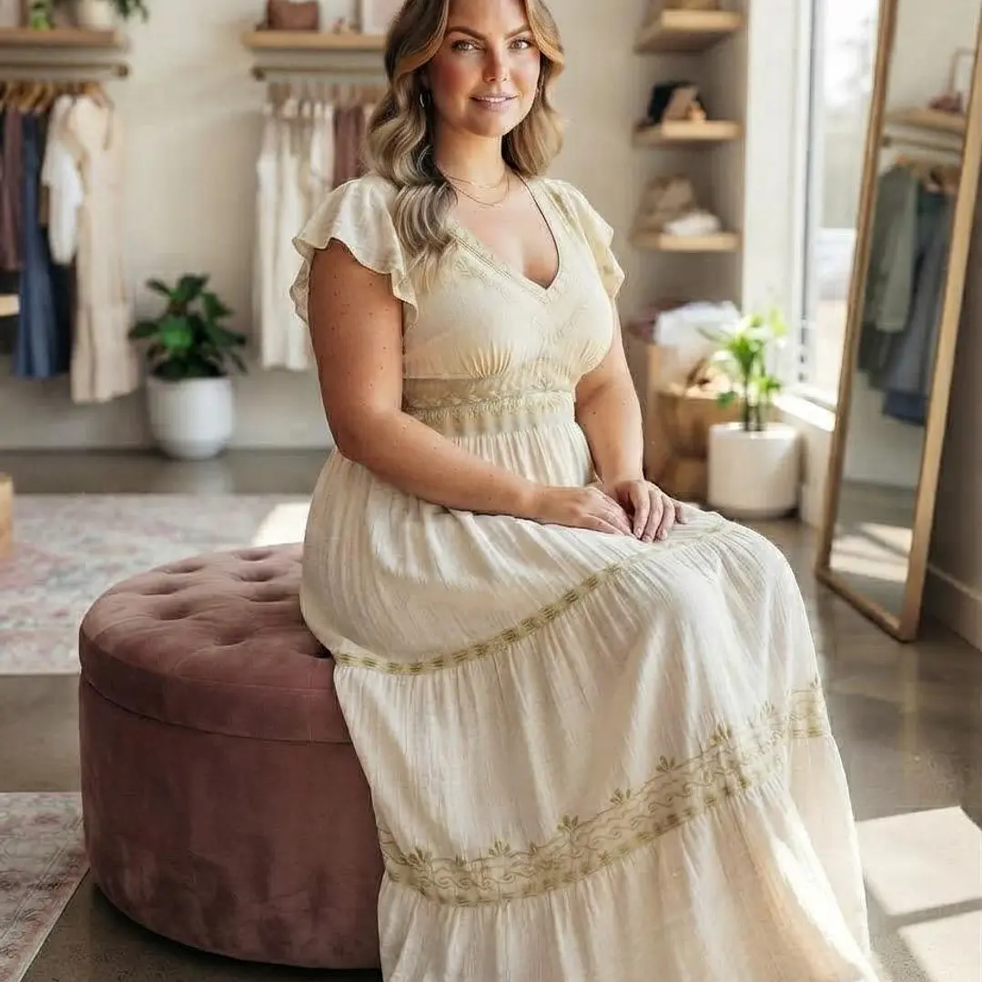 Vestido Lurex de Fiesta y Verano con Escote Trasero 4