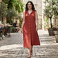 Vestido Camisero de Algodón Sin Mangas - Rabby Moda - thumbnail 3