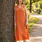 Vestido Camisero de Algodón Sin Mangas - Rabby Moda - thumbnail 6