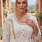 Vestido Blanco Manga Larga de Algodón Bordado con Yute - thumbnail 2