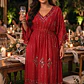 Vestido Largo de Lurex con Espejos y Detalles Brillantes - thumbnail 1