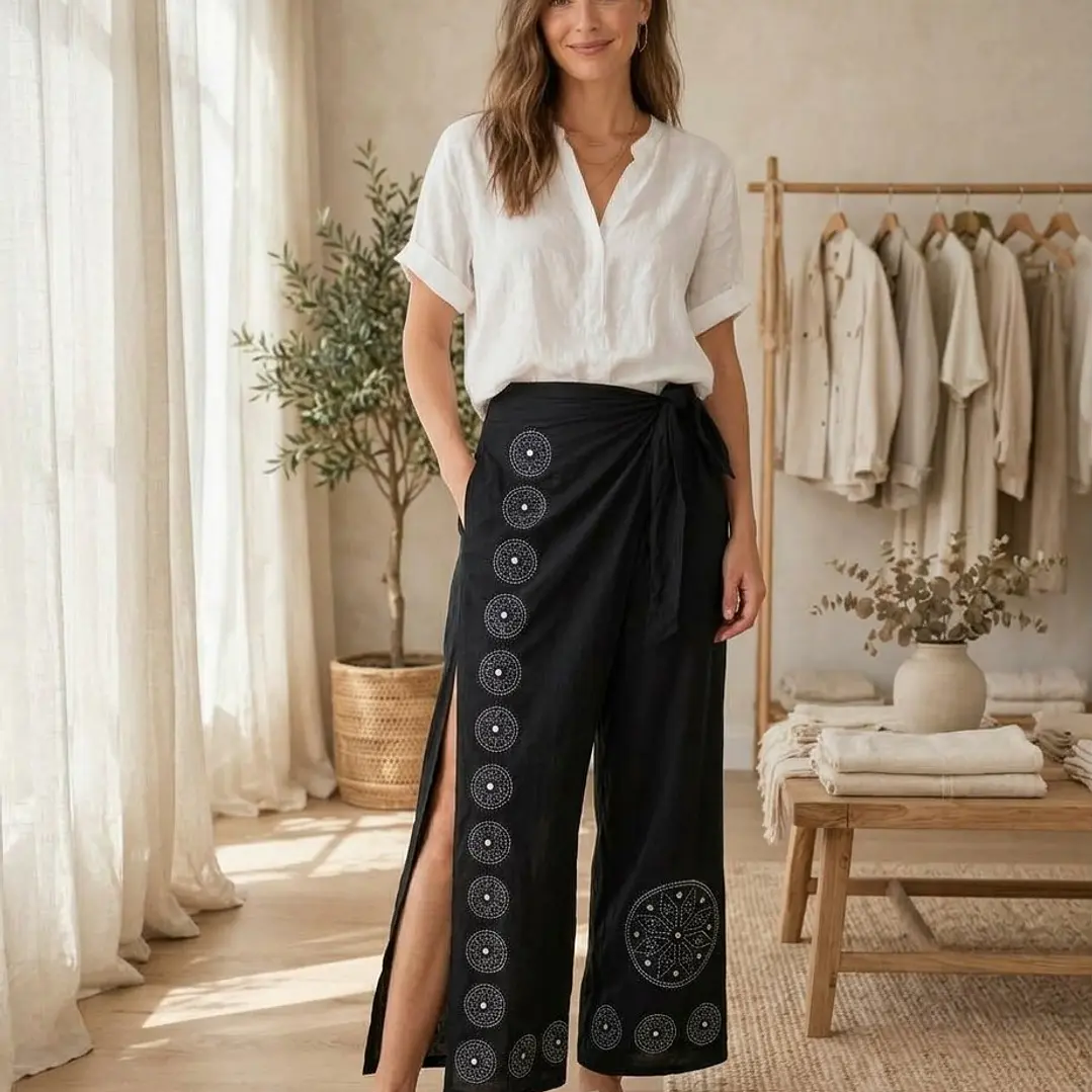 Pantalón Pareo Bohemio Espejos 5