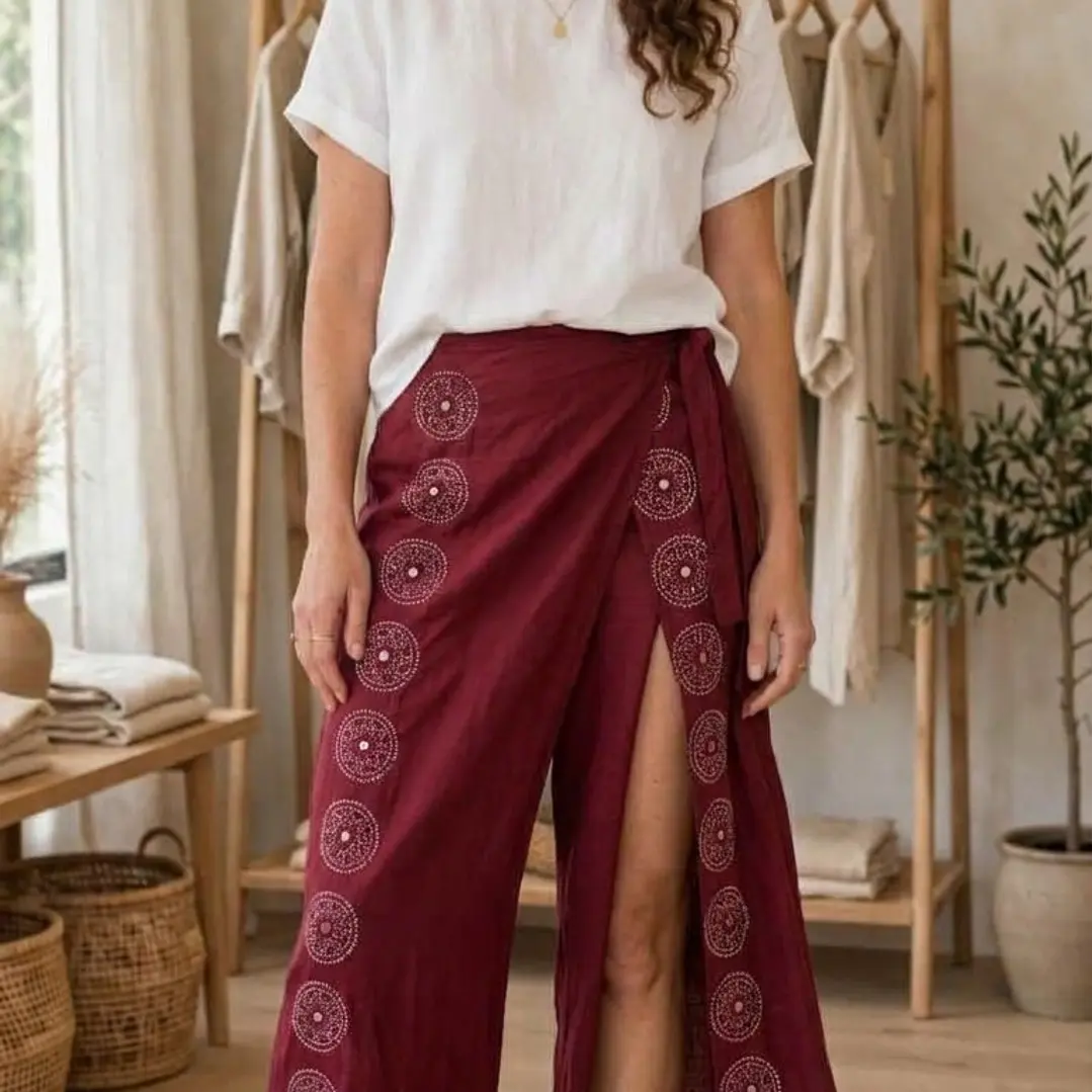 Pantalón Pareo Bohemio Espejos 7