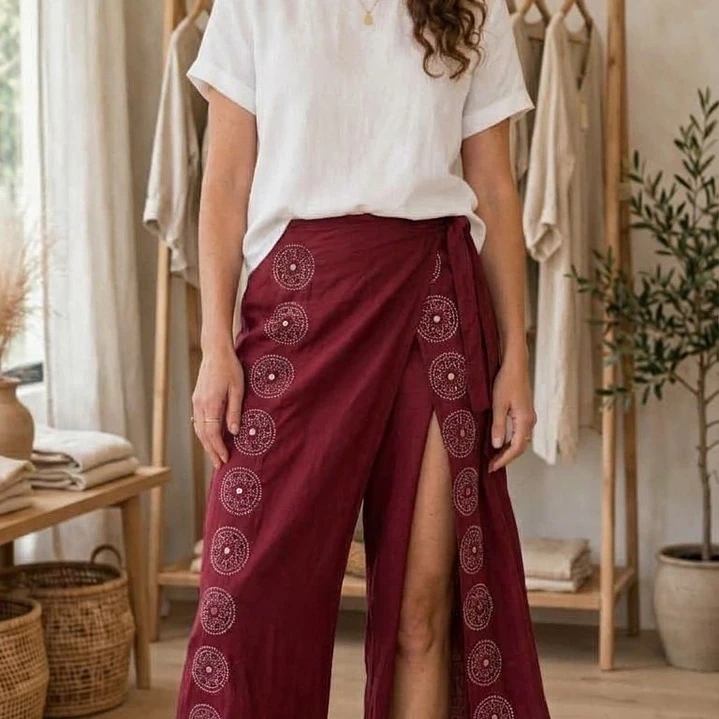 Pantalón Pareo Bohemio Espejos 7