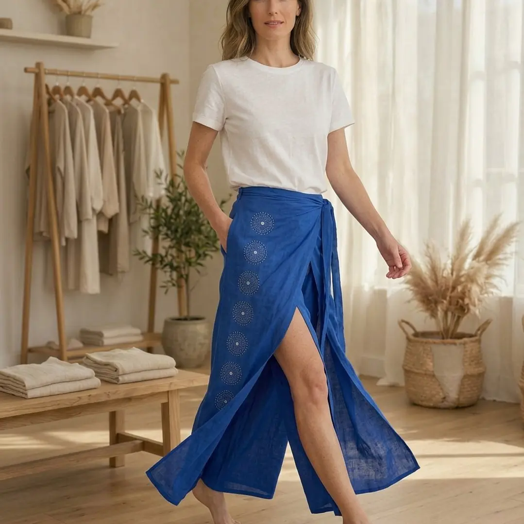 Pantalón Pareo Bohemio Espejos 8