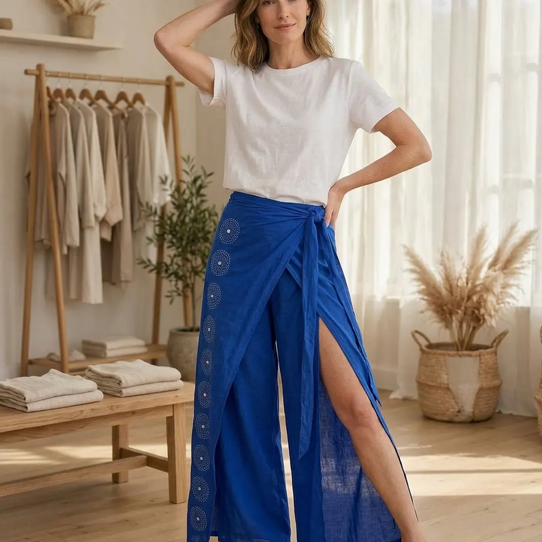 Pantalón Pareo Bohemio Espejos 1