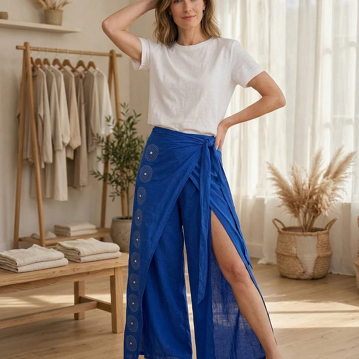 Pantalón Pareo Bohemio Espejos 1