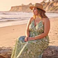 Vestido Largo Seda Brillo Dorado - thumbnail 6