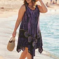 Vestido Corto de Algodón Batik Boho - Talla Única Verano - thumbnail 1