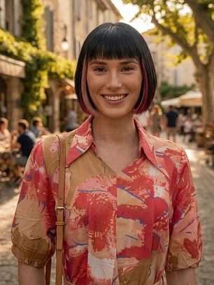 Vestido Camisero de Algodón Estampado con Cinturón - Verano