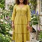 Vestido Midi de Algodón Boho con Bordado de Yute - Verano - Miniatura 1