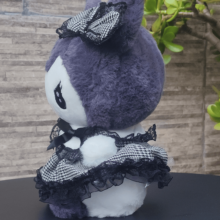 🖤KUROMI AESTHETIC de PELUCHE con VESTIDO 27cm 3