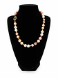 Collar perla de Mallorca color blanco y tonos ocres - Miniatura 1