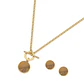 Conjunto baño de oro 18k con Piedra Ojo de Tigre - Miniatura 2