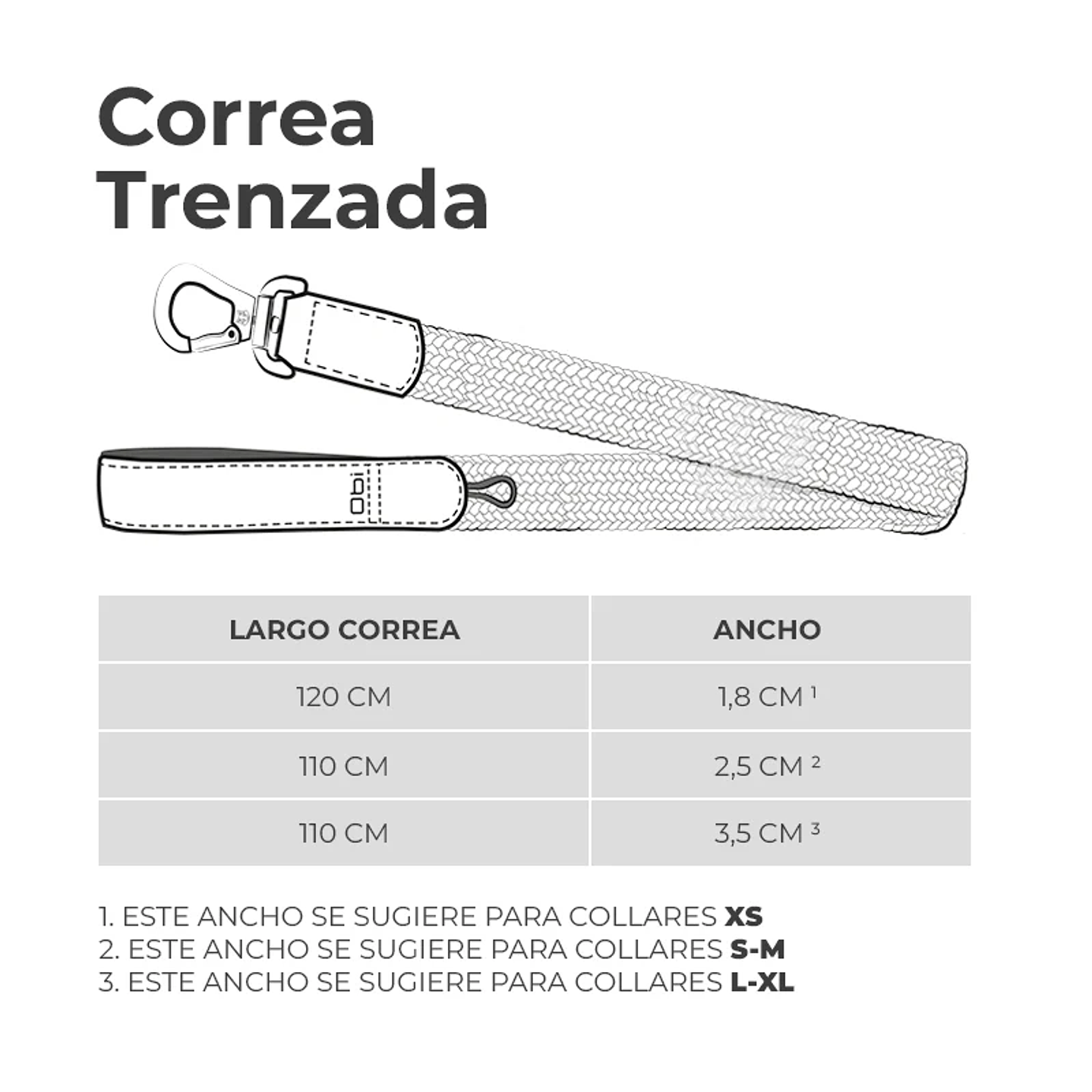 Correa trenzada Pastel 3