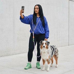 Correa Manoslibres para perros Trekk Reebok x Zee.Dog