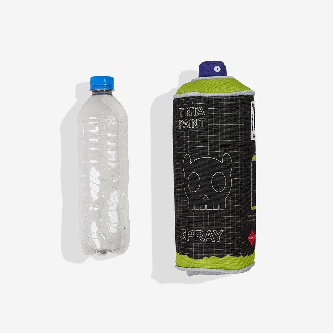 Juguete para morder perros cobertor de botellas de plástico 4