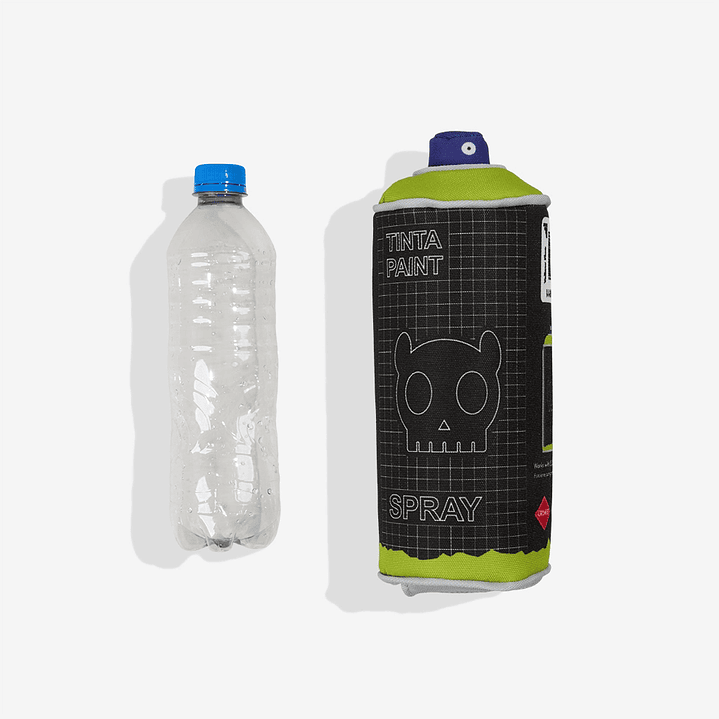 Juguete para morder perros cobertor de botellas de plástico 4