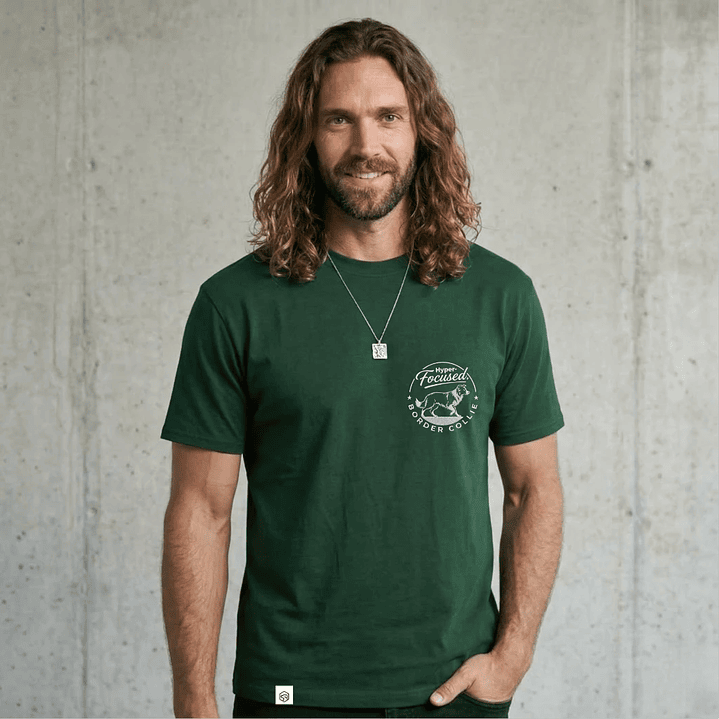 Camiseta Hombre Bordado Border Collie - Regular Fit 5