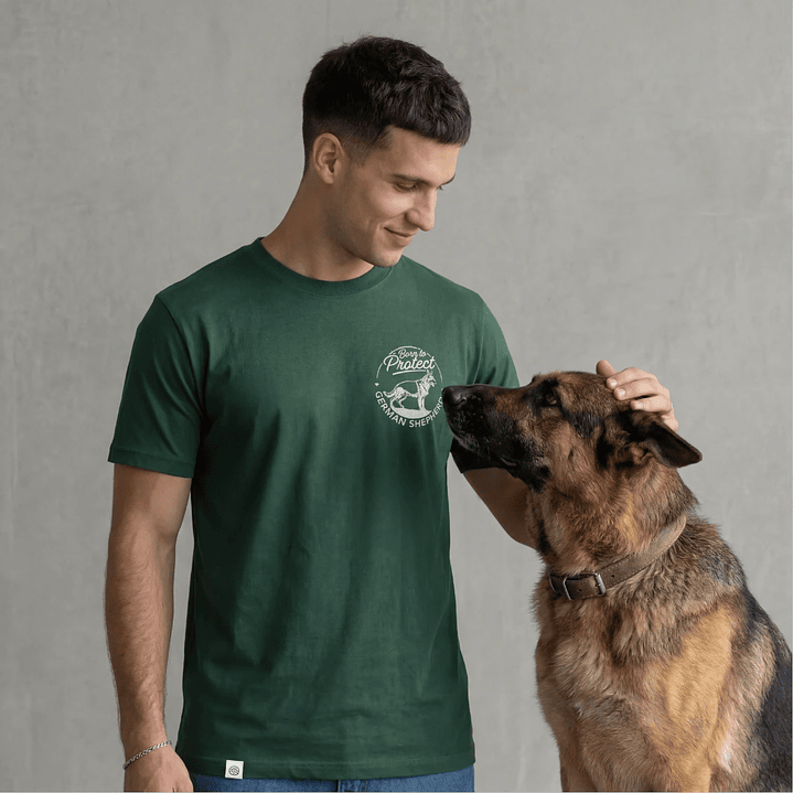 Camiseta Bordado Pastor Alemán - Regular Fit 1