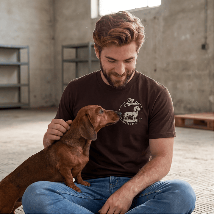 Camiseta Bordado Perro Salchicha - Regular Fit 3