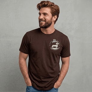 Camiseta Bordado Perro Salchicha - Regular Fit