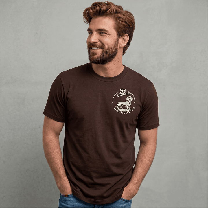 Camiseta Bordado Perro Salchicha - Regular Fit 1