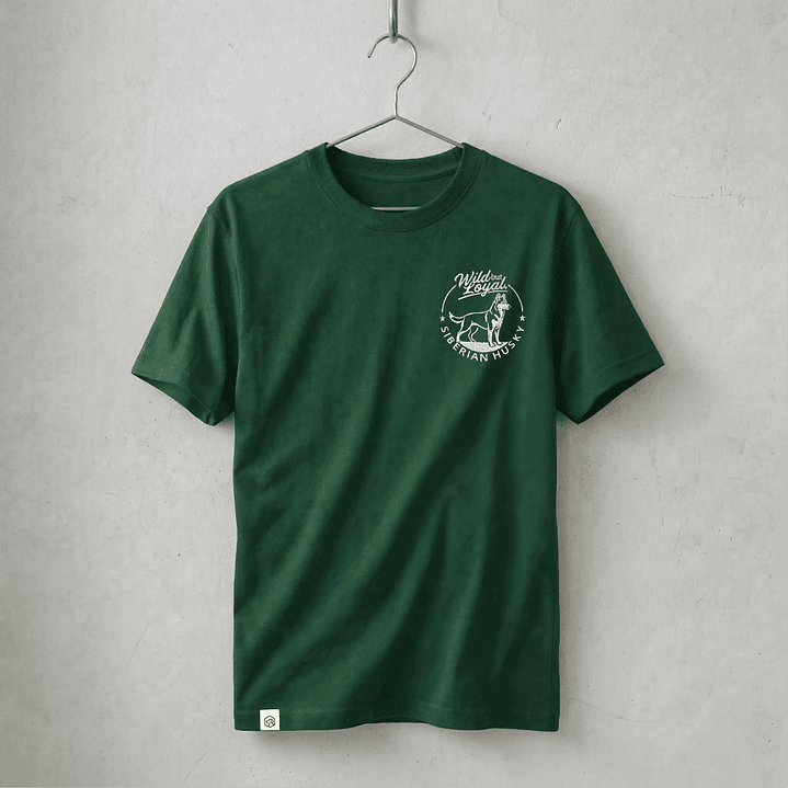 Camiseta Bordado Husky SIberiano - Regular Fit 1