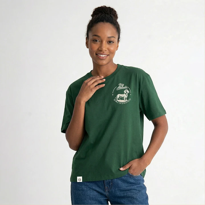 Camiseta Bordado Perro Salchicha - Regular Fit 4