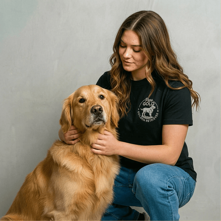 Camiseta Hombre Bordado Golden Retriever - Regular Fit 1