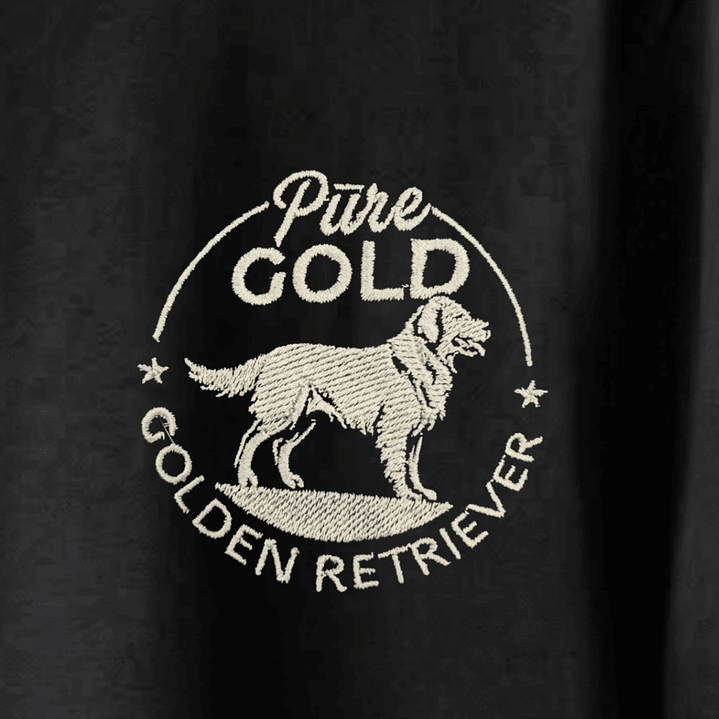 Camiseta Hombre Bordado Golden Retriever - Regular Fit 2