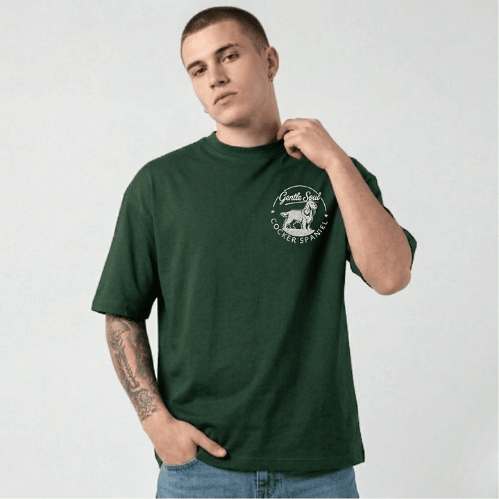 Camiseta Bordado Cocker Spaniel - Oversize 1