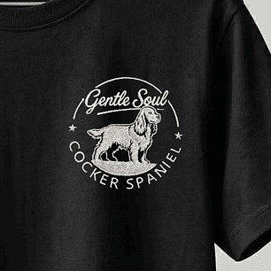 Camiseta Bordado Cocker Spaniel - Oversize