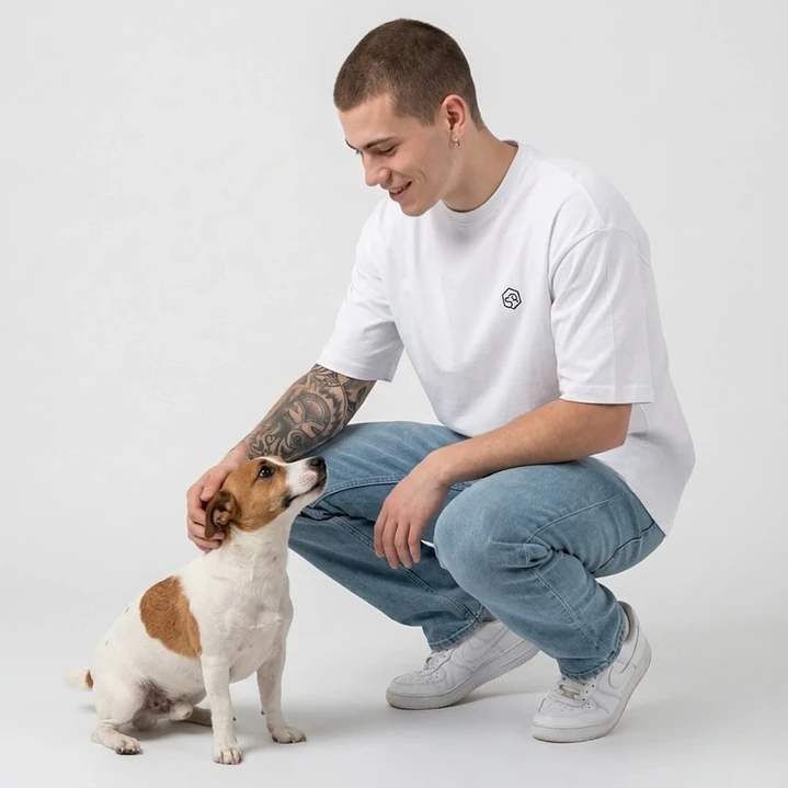 Camiseta Estampada Jack Russel - Oversize 5