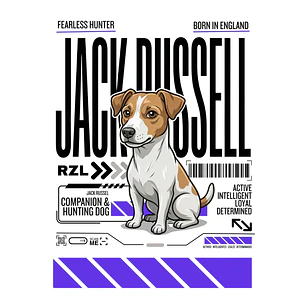Camiseta Estampada Jack Russel - Oversize