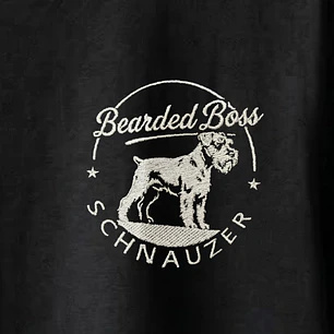 Camiseta Bordado Schnauzer - Regular Fit