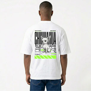 Camiseta Estampada Chihuahua - Oversize