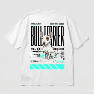 Camiseta Estampada Bull Terrier- Oversize
