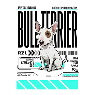 Camiseta Estampada Bull Terrier- Oversize
