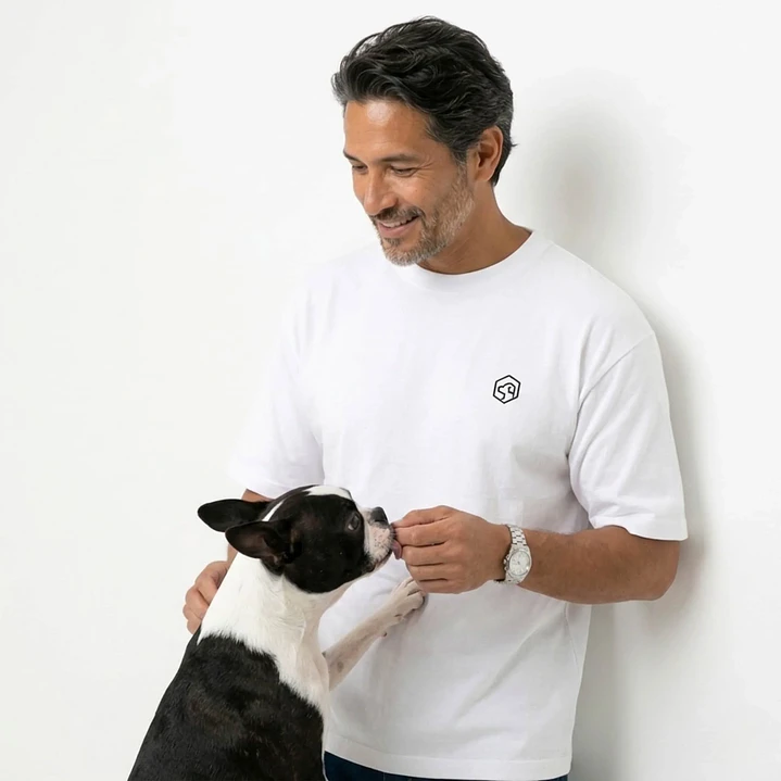 Camiseta Estampada Boston Terrier- Oversize 5