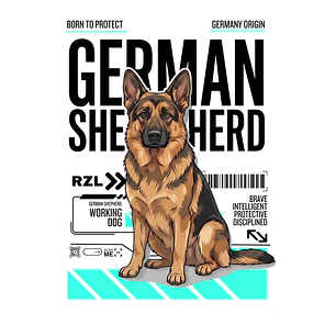Camiseta Estampada German Shepherd - Oversize