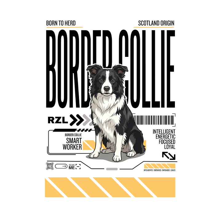 Camiseta Estampada Border Collie - Oversize 2