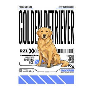 Camiseta Estampada Golden Retriever - Oversize