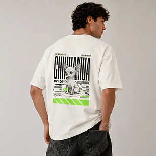 Camiseta Estampada Chihuahua - Oversize