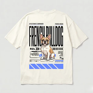 Camiseta Estampada French Bulldog - Oversize