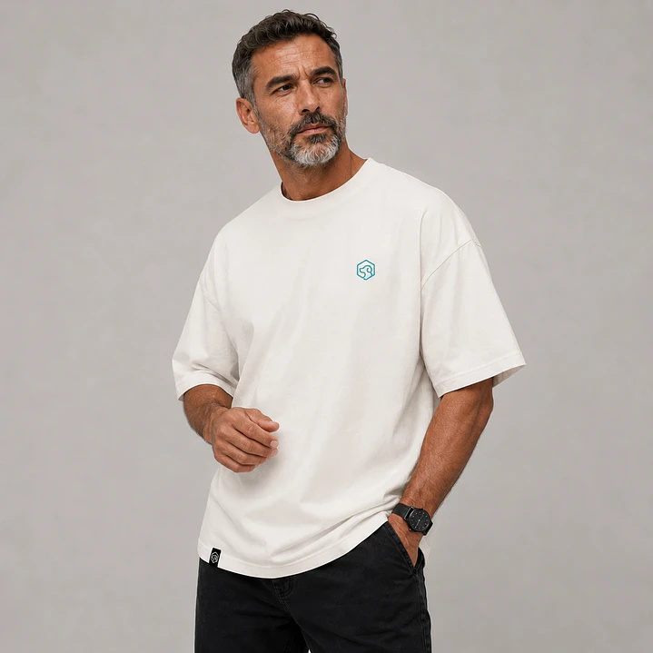 Camiseta básica premium bordado - Oversize 4