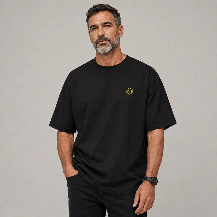 Camiseta básica premium bordado - Oversize 10